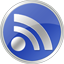 Blue RSS Icon 64x64 png